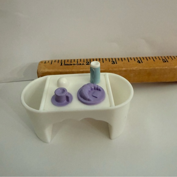 BARBIE Early 2000’s White and Purple Breakfast in bed set - Picture 2 of 2